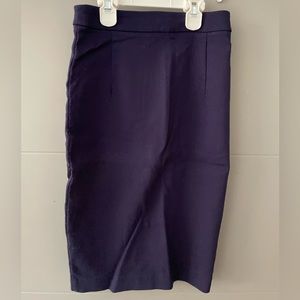 Purple or navy pencil skirt